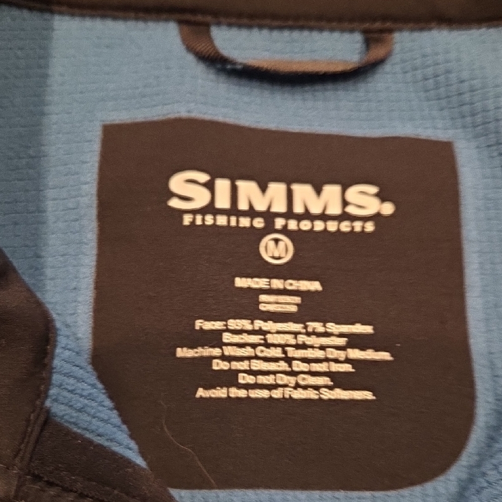 Simms Blue Softshell Jacket With Embroidered Logo - image 4